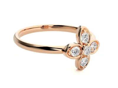Women ring 3D print model 134