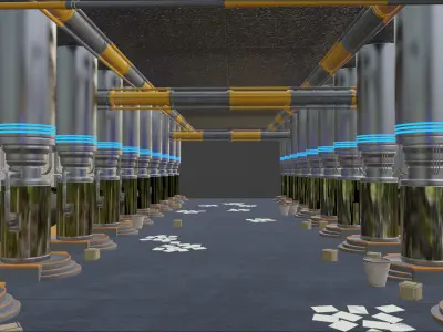 Sci-Fi Lab Facility 3D model