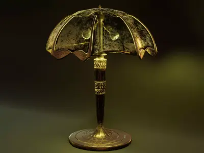 Table lamp Free low-poly 3D model