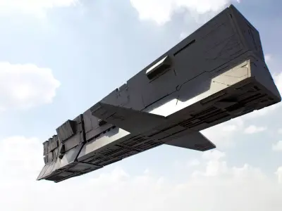 spaceship m01 3D model