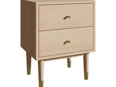 Ambrose Bedside Table Low-poly 3D model