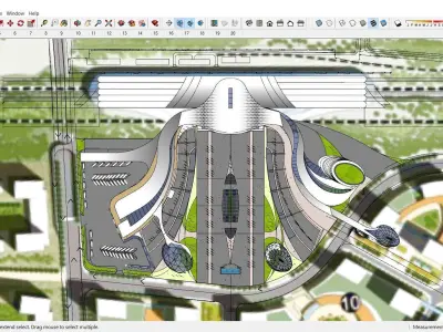 Sketchup Terminal B4 3D model