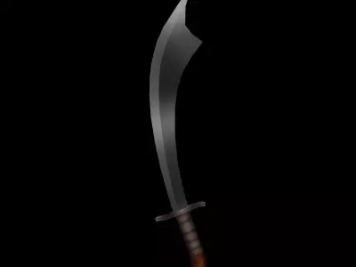 DnD Monk Weapons Pack 6 Low-poly 3D model