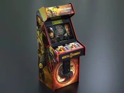 Arcade Game Machine Low-poly 3D model