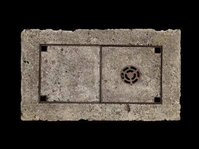 Manhole cover 03 Texture