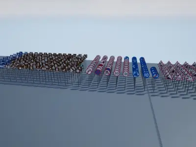 Traffic Sign Pack Low-poly 3D model