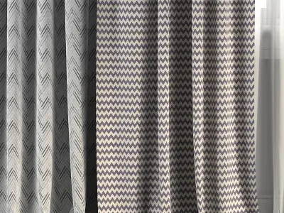 Curtain Set 266 3D model
