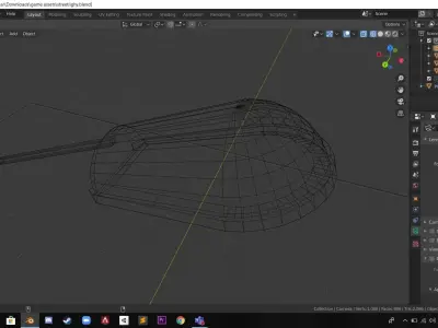 pole street light Low-poly 3D model