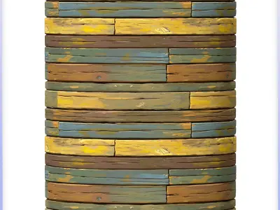 Stylized Wood Floor Seamless Texture Texture 4