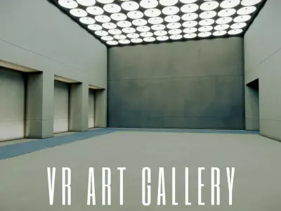 VR Room Low-poly 3D model