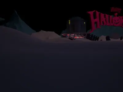 HALLOWEEN VALLEY Low-poly 3D model
