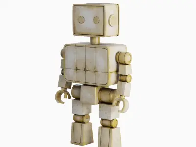 Decorative Robot Sculpture 01 3D model