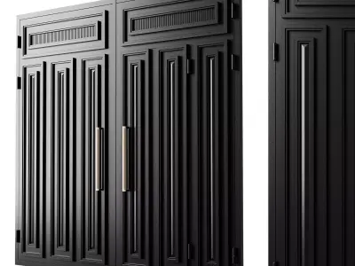 Gate black loft 02 3D model