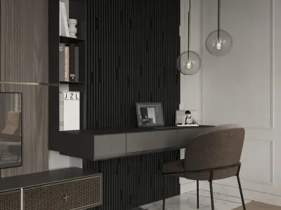 apartment interior scenes        3D model 4