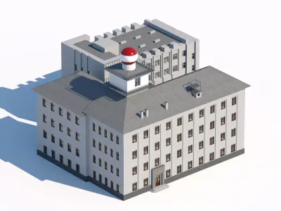 Military base command building 3D model