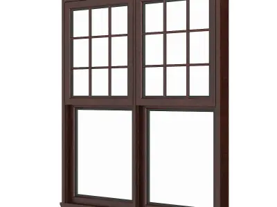 Wooden Window 16 3D model