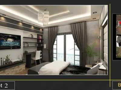 Bedroom interior design  3D model