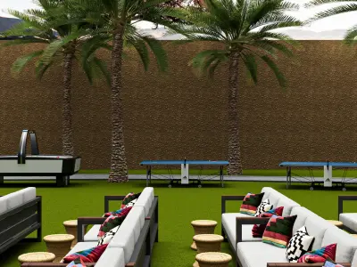 stage with environment 3D model