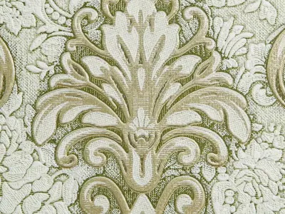 Regal Olive Damask Wallpaper Texture