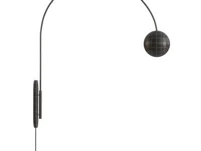 Noemie Arcing Plug-in Wall Sconce 3D model