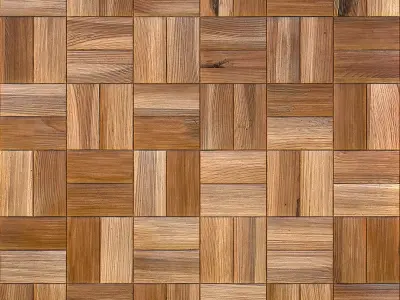 Vintage Parquet Supreme - Procedural PBR Wood Floor Texture Low-poly 3D model