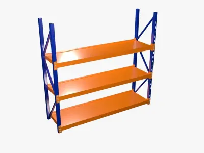 Warehouse rack 3D model