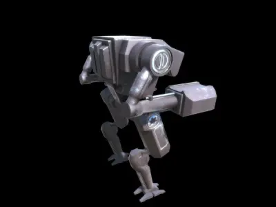 Mech Robot Low-poly 3D model