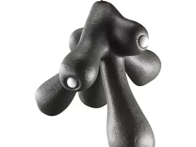 Fertility Form illuminated sculpture Low-poly 3D model