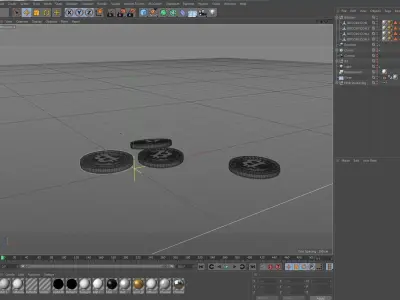 Bitcoin 3D Model coin 3D model