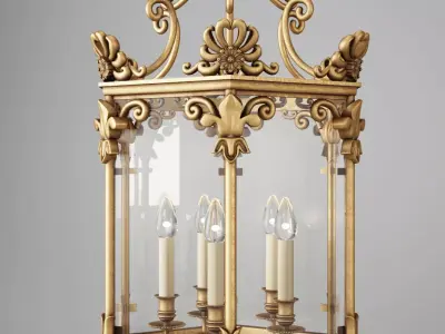 Vaughan Repton Hall Lantern CL0058 GI SE 3D model