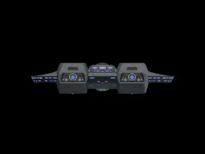Star Trek Magee-Class Starship Low-poly 3D model