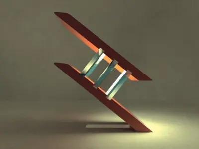 MODERN LAMP Low-poly 3D model