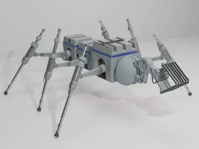 Star Wars industrial robot Low-poly 3D model