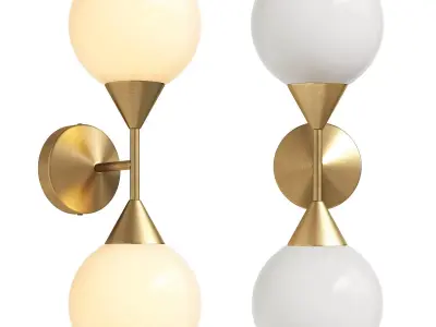 Soho Home Spindle Wall Sconce 3D model