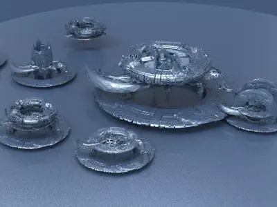 Genma stone Structure collection 1  3D model