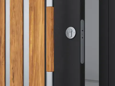 Aluminium door 79 3D model