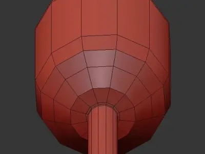 Odyssey 3 three - light brass pendant with glass shades 3D model