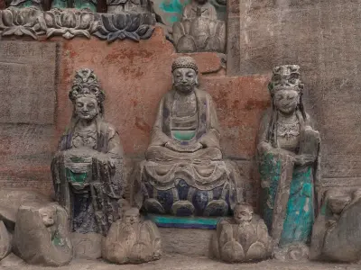 Deity Statue Sculpture28 3D model