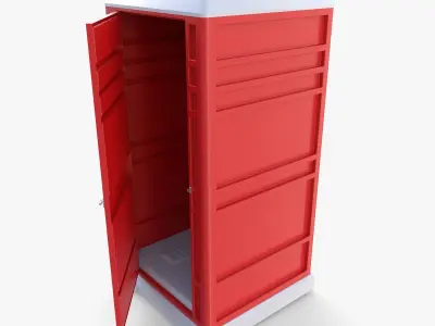 Portable toilet v3 3D model