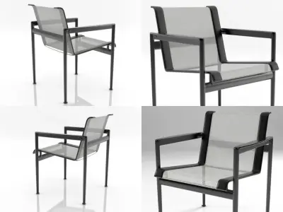 1966-45 Dining chair 3D model