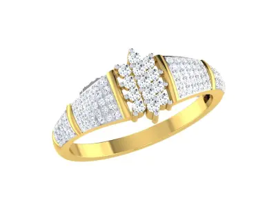 Solitaire Engagement Wedding Ring 3dm STL OBJ FBX Render Details 3D print model purchase