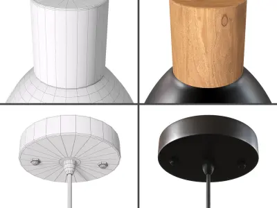 Elyona Industrial Pendant Light 3D model