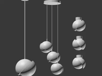 Crescent lighting by Lee Broom 3D model