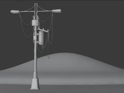 street lamp Free low-poly 3D model