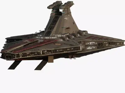 Venator class with interior 3D model