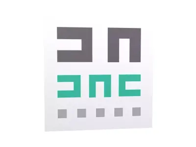 Eye Chart Print Icon v1 002 Low-poly 3D model