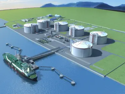  LNG Port and Ship 