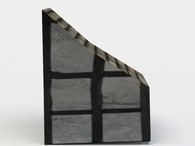 Dormer window Low-poly 3D model