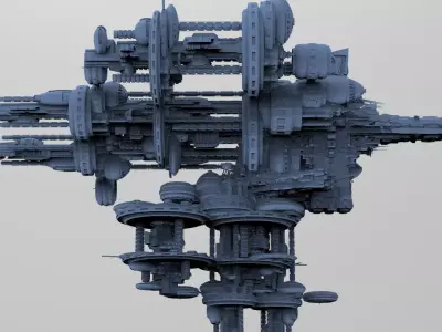 Colossal telescope ship systems  3D model