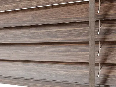 Wooden blinds Set 22 3D model